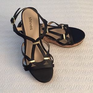 Stevie’s Black and Gold Wedges